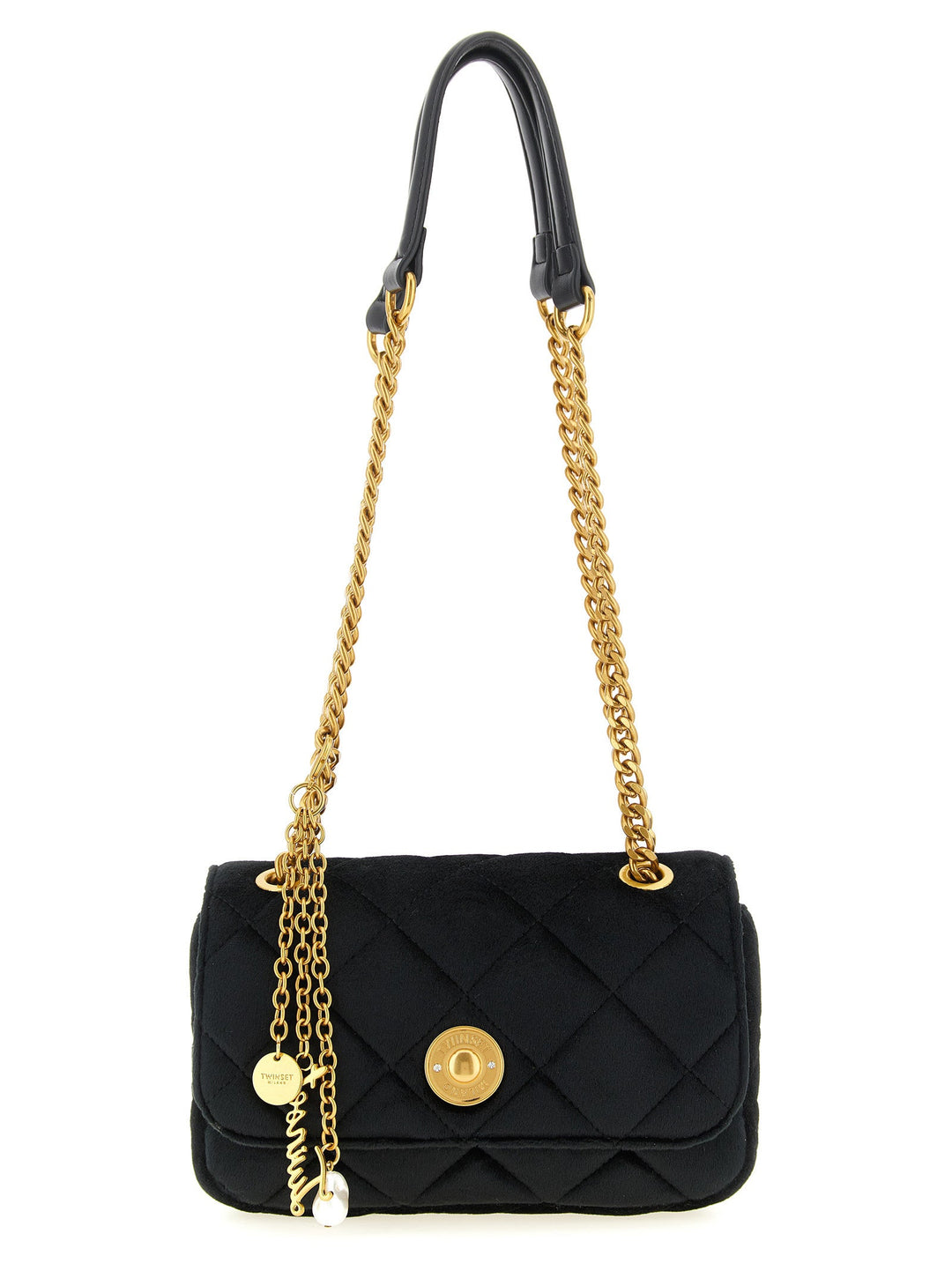 Women’s Twinset Black Polyester Crossbody Bag