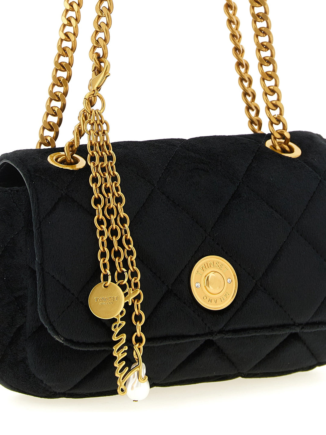 Women’s Twinset Black Polyester Crossbody Bag