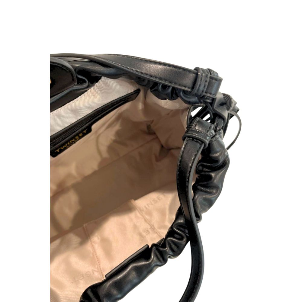 Women’s Twinset Black Pu Women Shoulder Bag