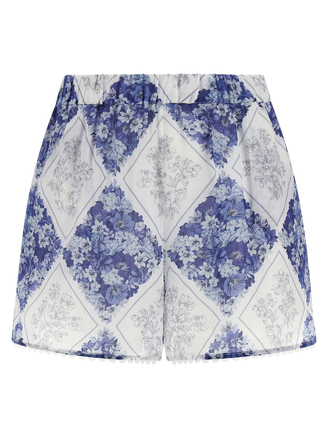 Women’s Twinset Blue Stingray Leather / Ray Skin Bermuda Shorts