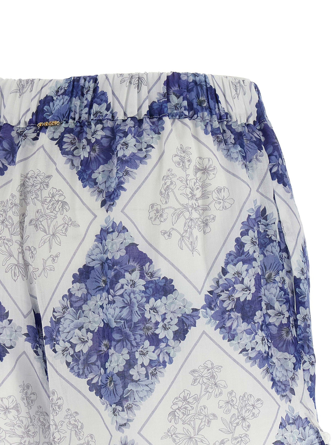 Women’s Twinset Blue Stingray Leather / Ray Skin Bermuda Shorts