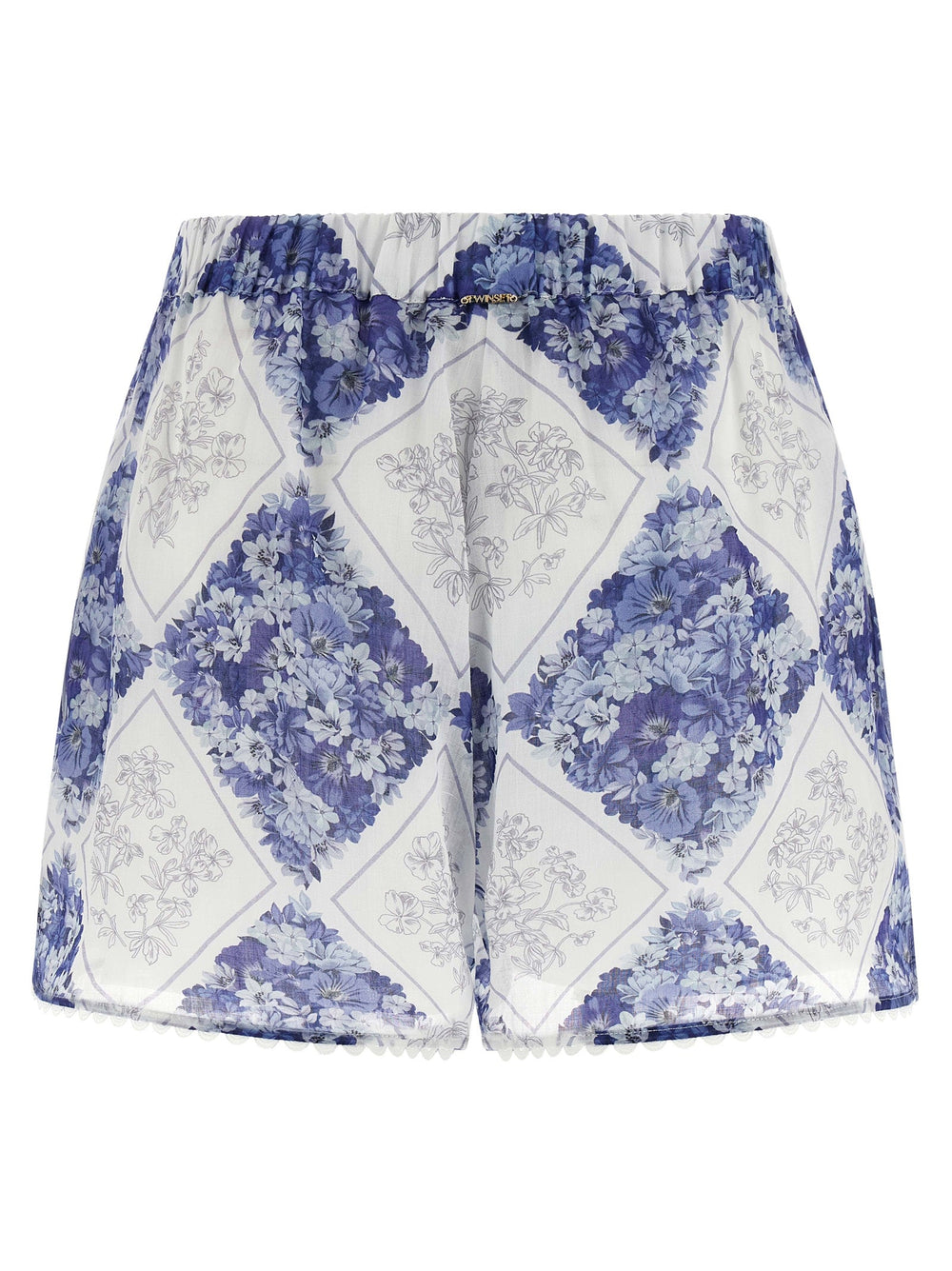 Women’s Twinset Blue Stingray Leather / Ray Skin Bermuda Shorts