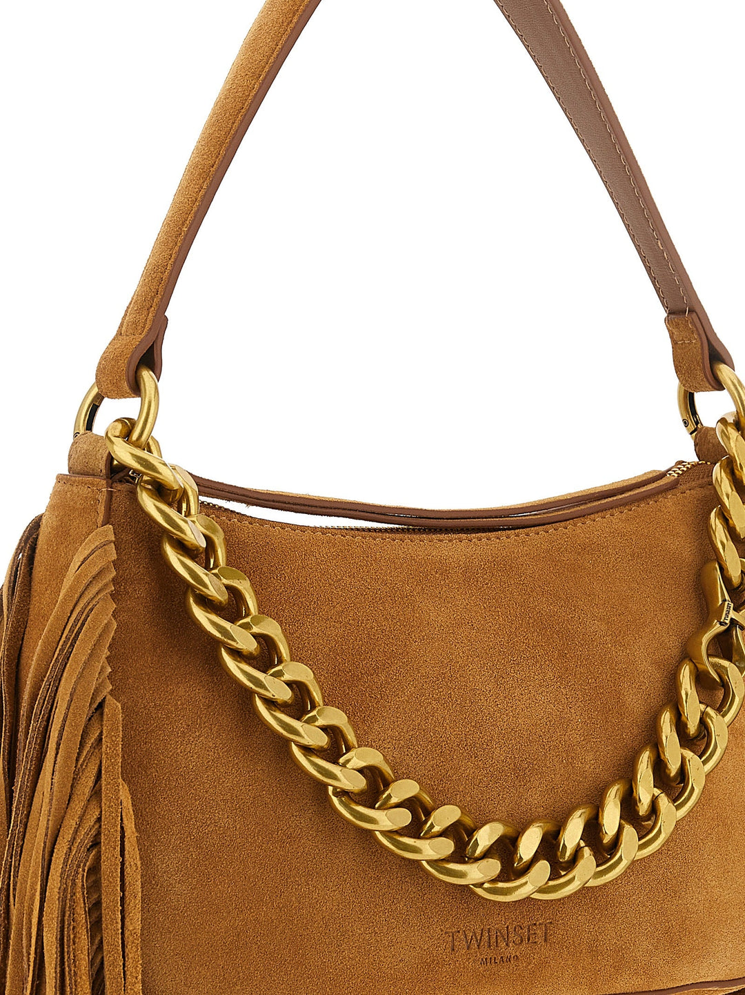 Women’s Twinset Brown Leather Shoulder Bag