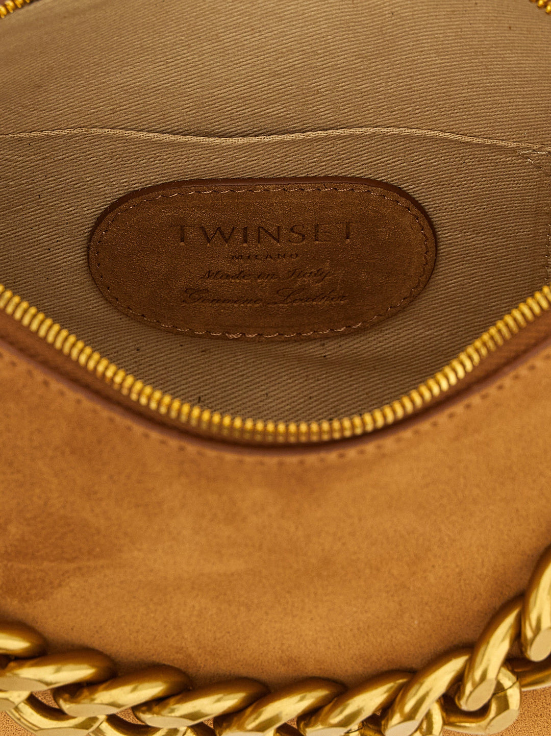 Women’s Twinset Brown Leather Shoulder Bag