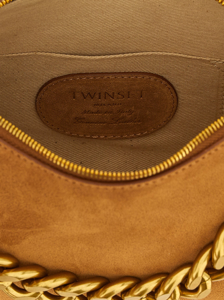 Women’s Twinset Brown Leather Shoulder Bag