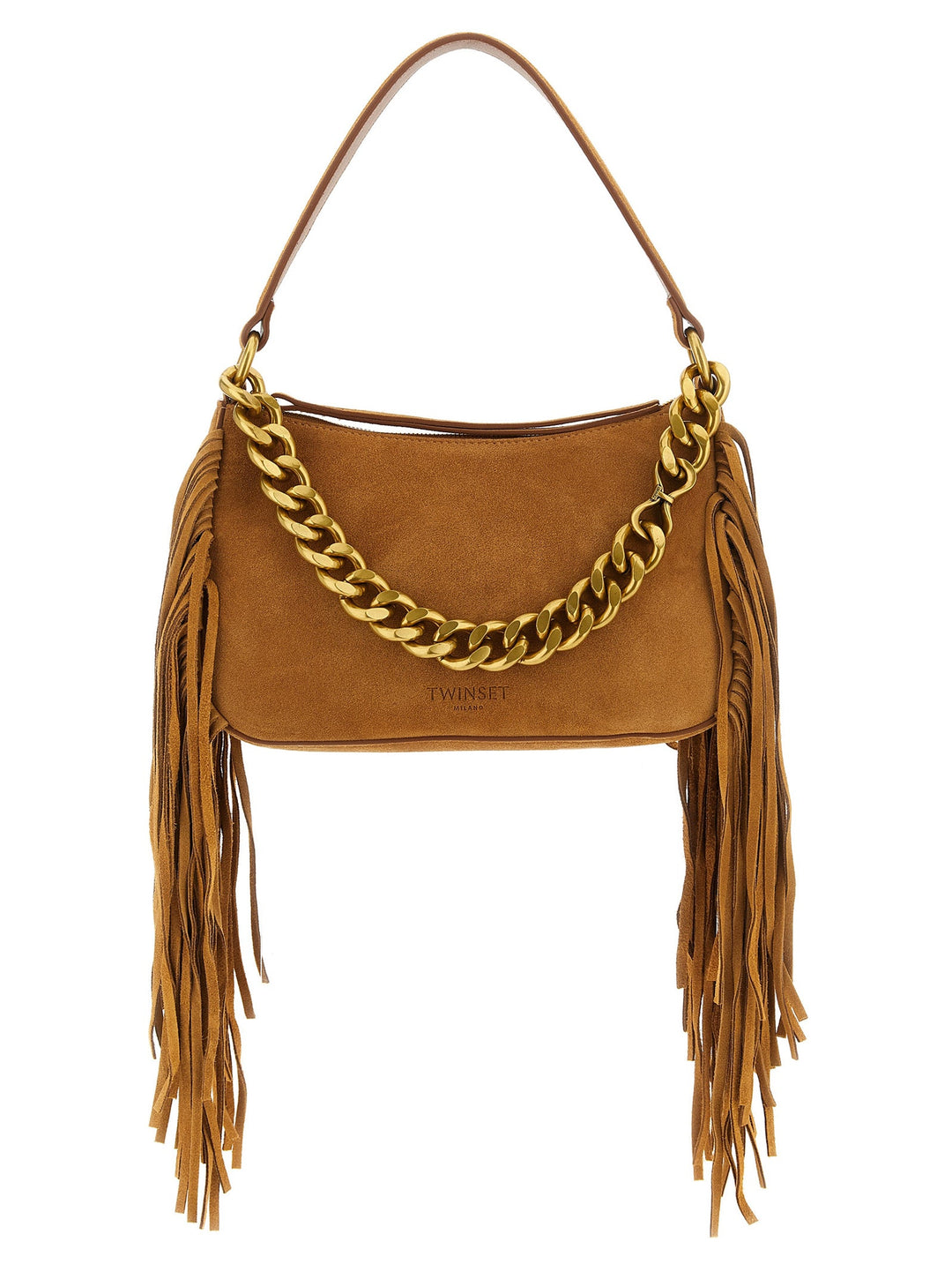 Women’s Twinset Brown Leather Shoulder Bag