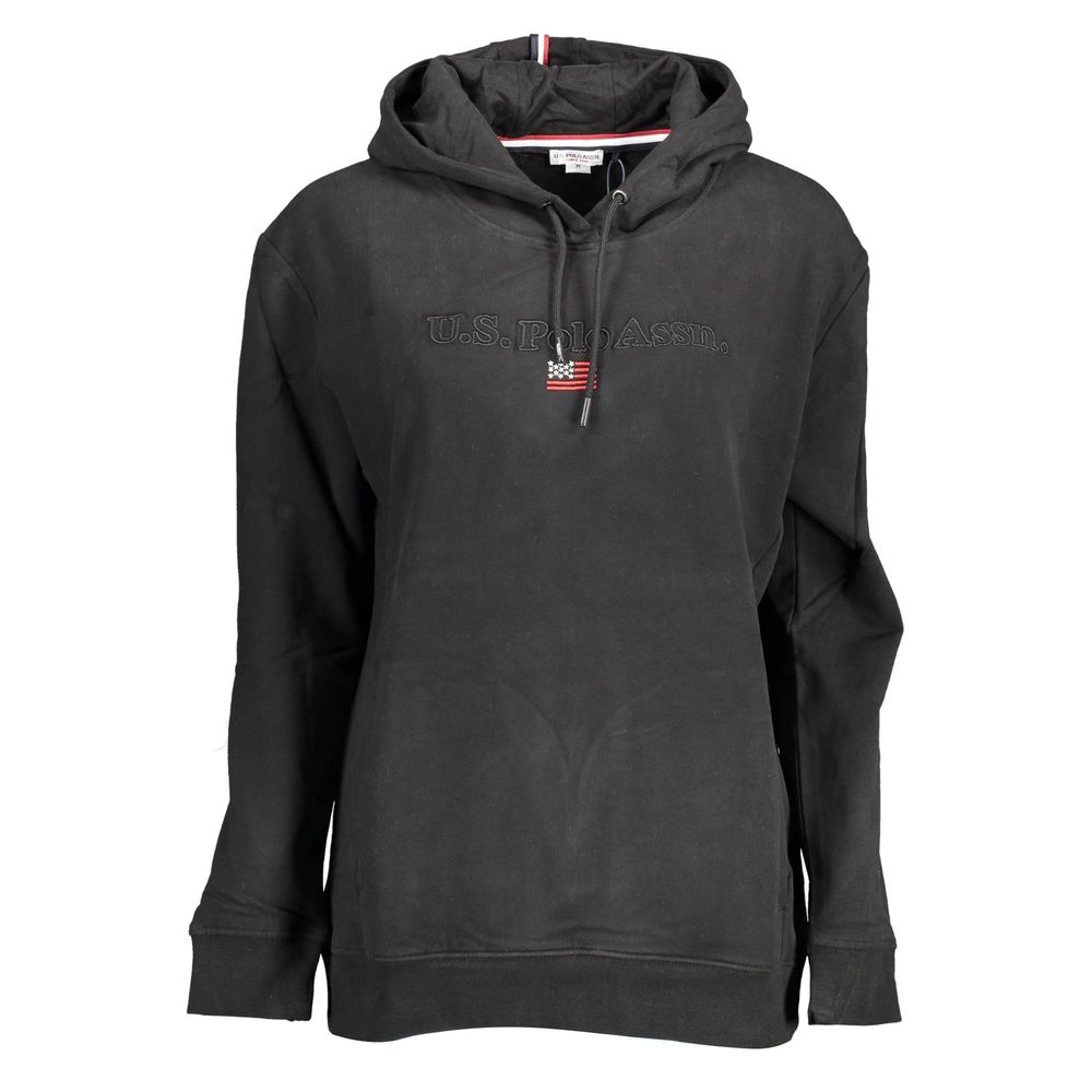 Women’s U.s. Polo Assn. Black Cotton Sweatshirt