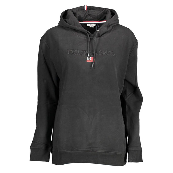 Women’s U.s. Polo Assn. Black Cotton Sweatshirt