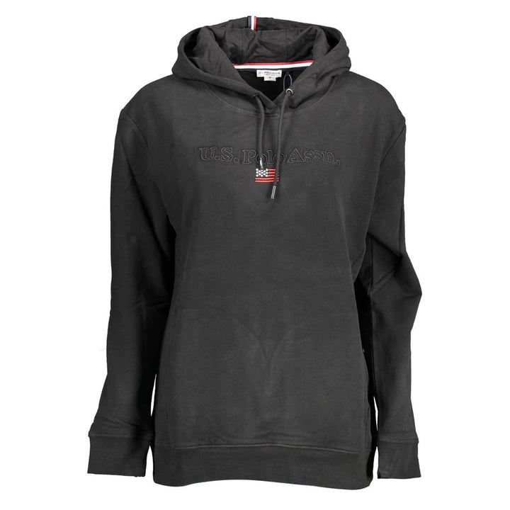 Women’s U.s. Polo Assn. Black Cotton Sweatshirt