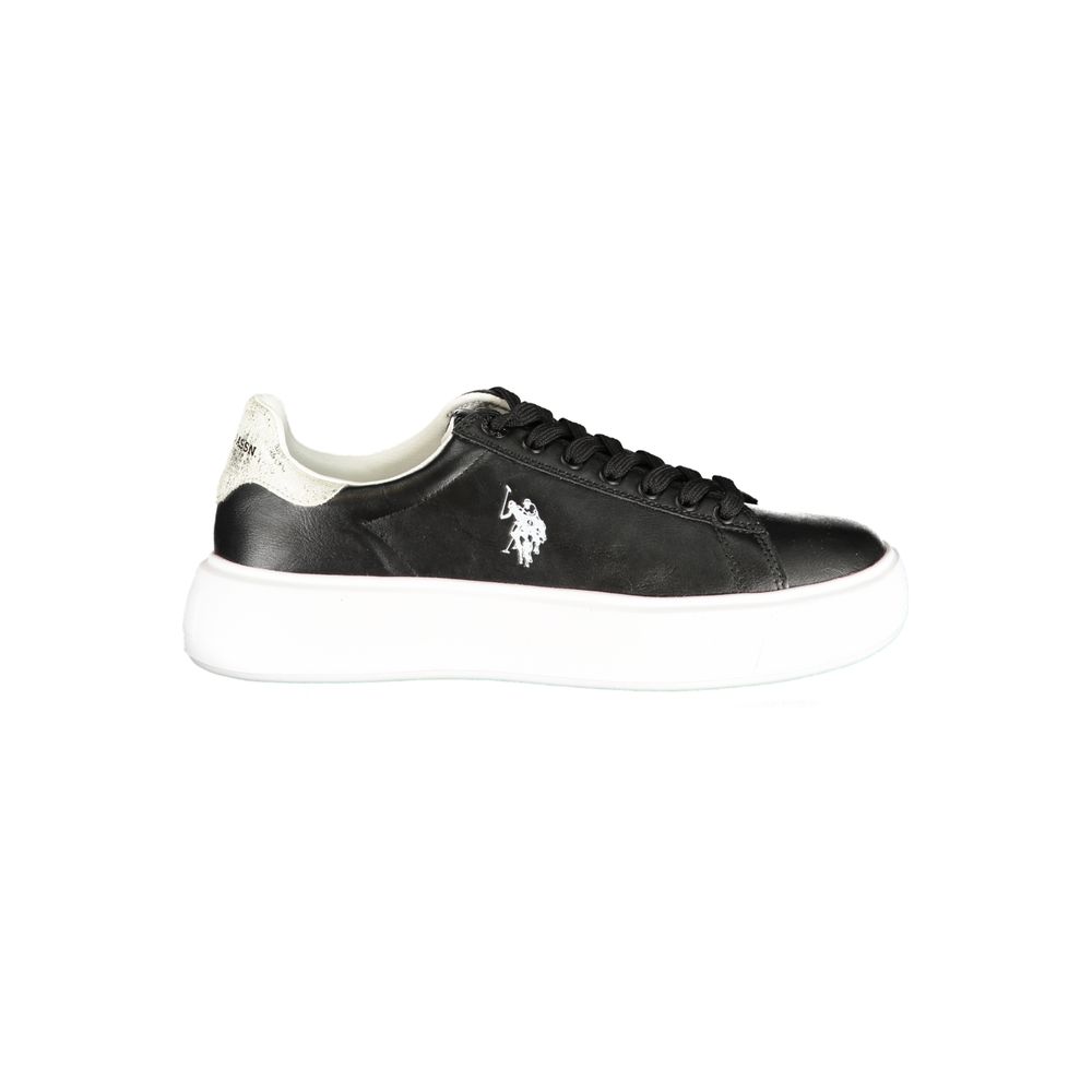U.S. POLO ASSN. Black Polyurethane Women&
