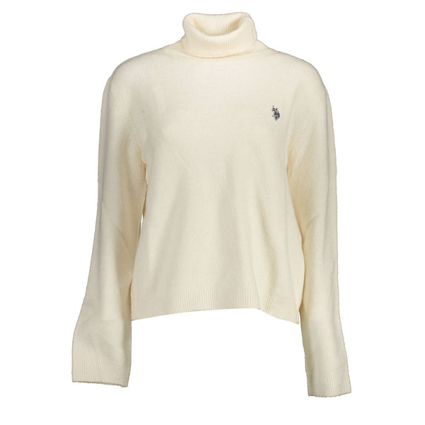 Women’s U.s. Polo Assn. White Acrylic Women’s Sweater