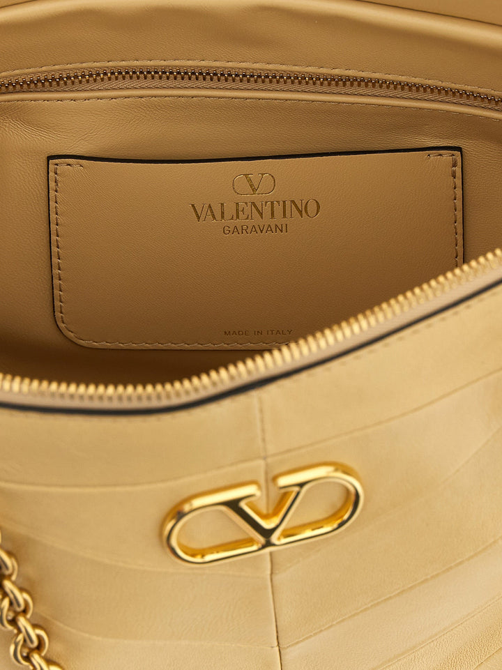 Women’s Valentino Garavani Beige Lamb Leather Shoulder Bag