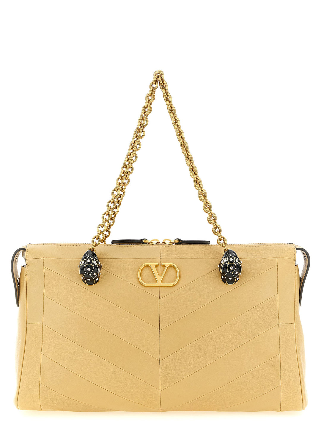Women’s Valentino Garavani Beige Lamb Leather Shoulder Bag