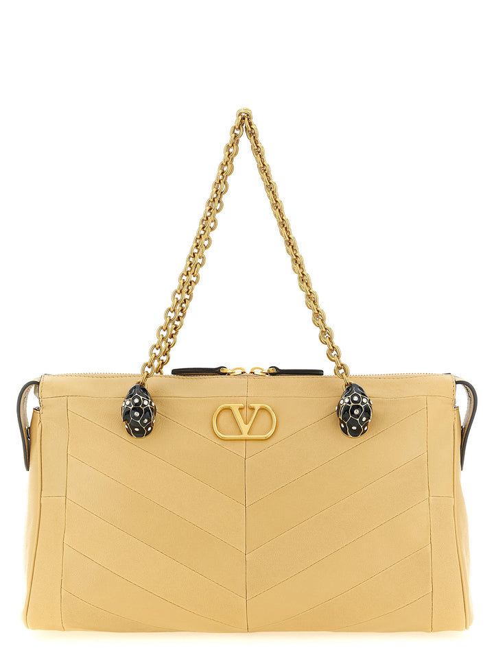 Women’s Valentino Garavani Beige Lamb Leather Shoulder Bag