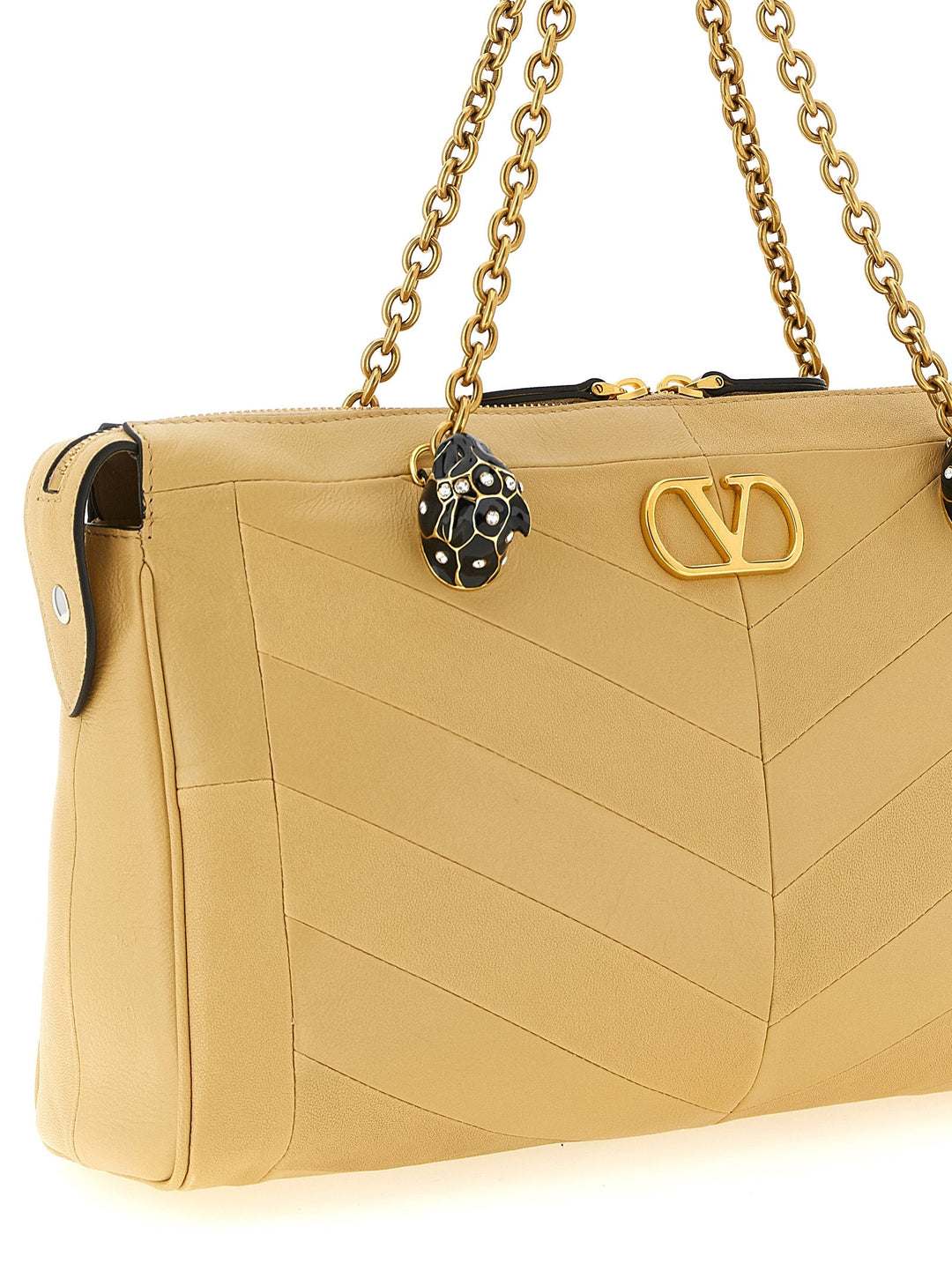 Women’s Valentino Garavani Beige Lamb Leather Shoulder Bag
