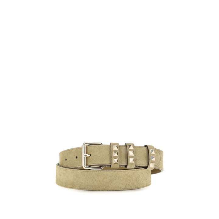 Women’s Valentino Garavani Beige Suede Leather Regular Belt