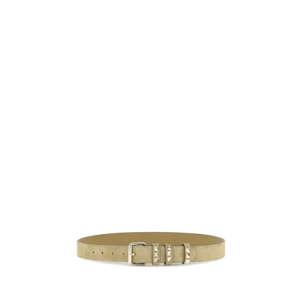 Women’s Valentino Garavani Beige Suede Leather Regular Belt
