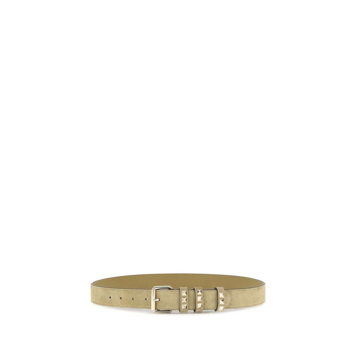 Women’s Valentino Garavani Beige Suede Leather Regular Belt