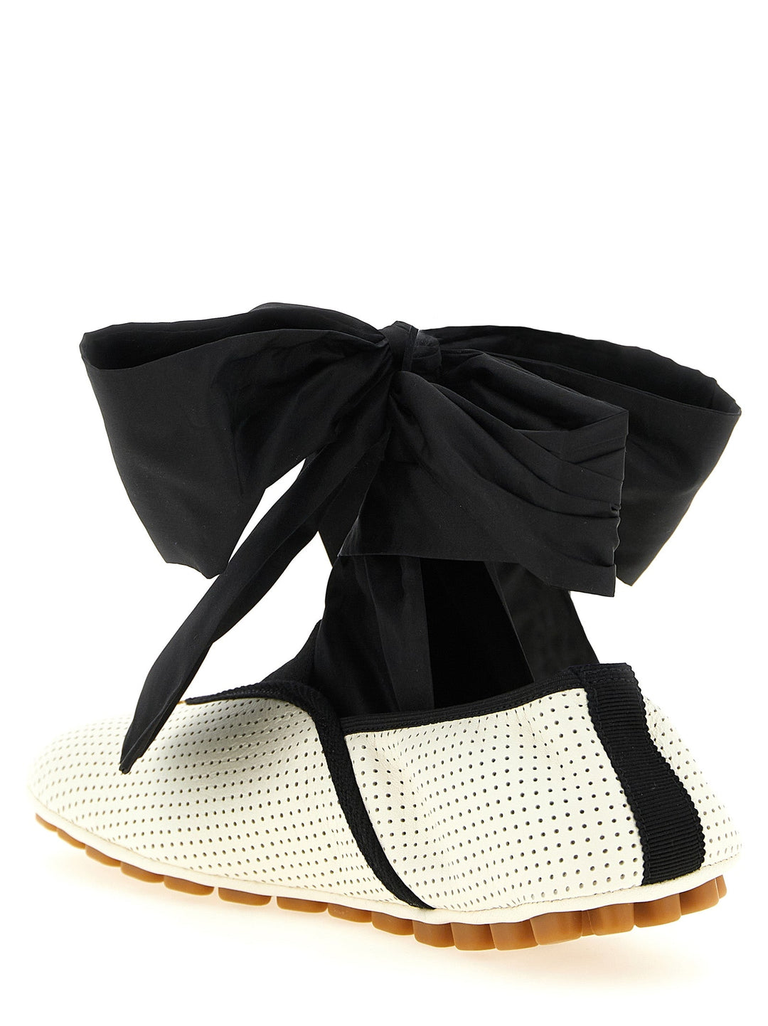 Women’s Valentino Garavani Bicolor Lamb Leather Ballet Flats