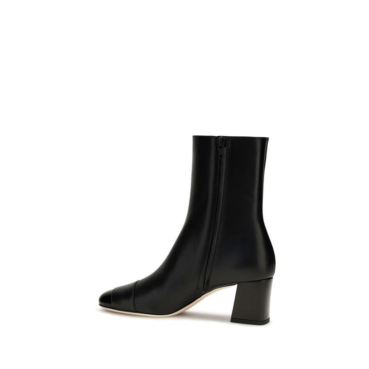 Women’s Valentino Garavani Black Calf Leather Bos Taurus Ankle Boots