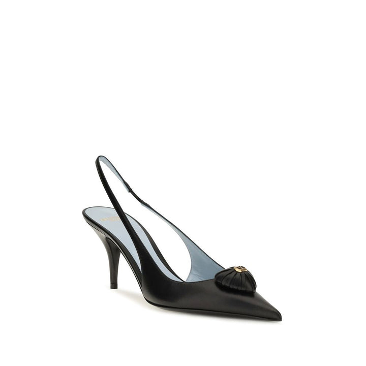 Women’s Valentino Garavani Black Calf Leather Bos Taurus High Heel Pumps