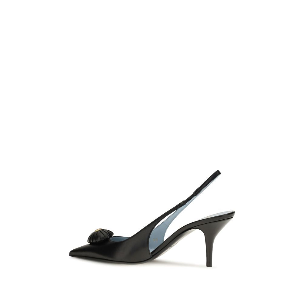 Women’s Valentino Garavani Black Calf Leather Bos Taurus High Heel Pumps