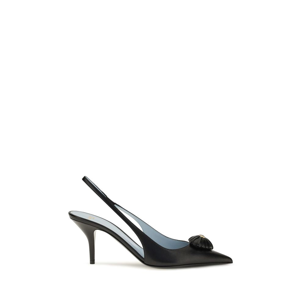 Women’s Valentino Garavani Black Calf Leather Bos Taurus High Heel Pumps