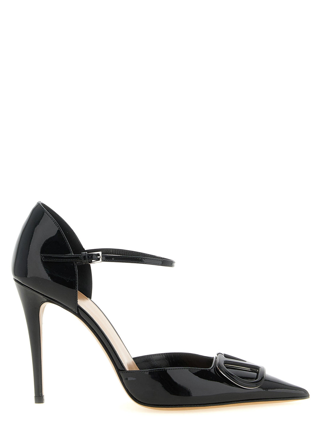 Women’s Valentino Garavani Black Calfskin High Heel Pumps