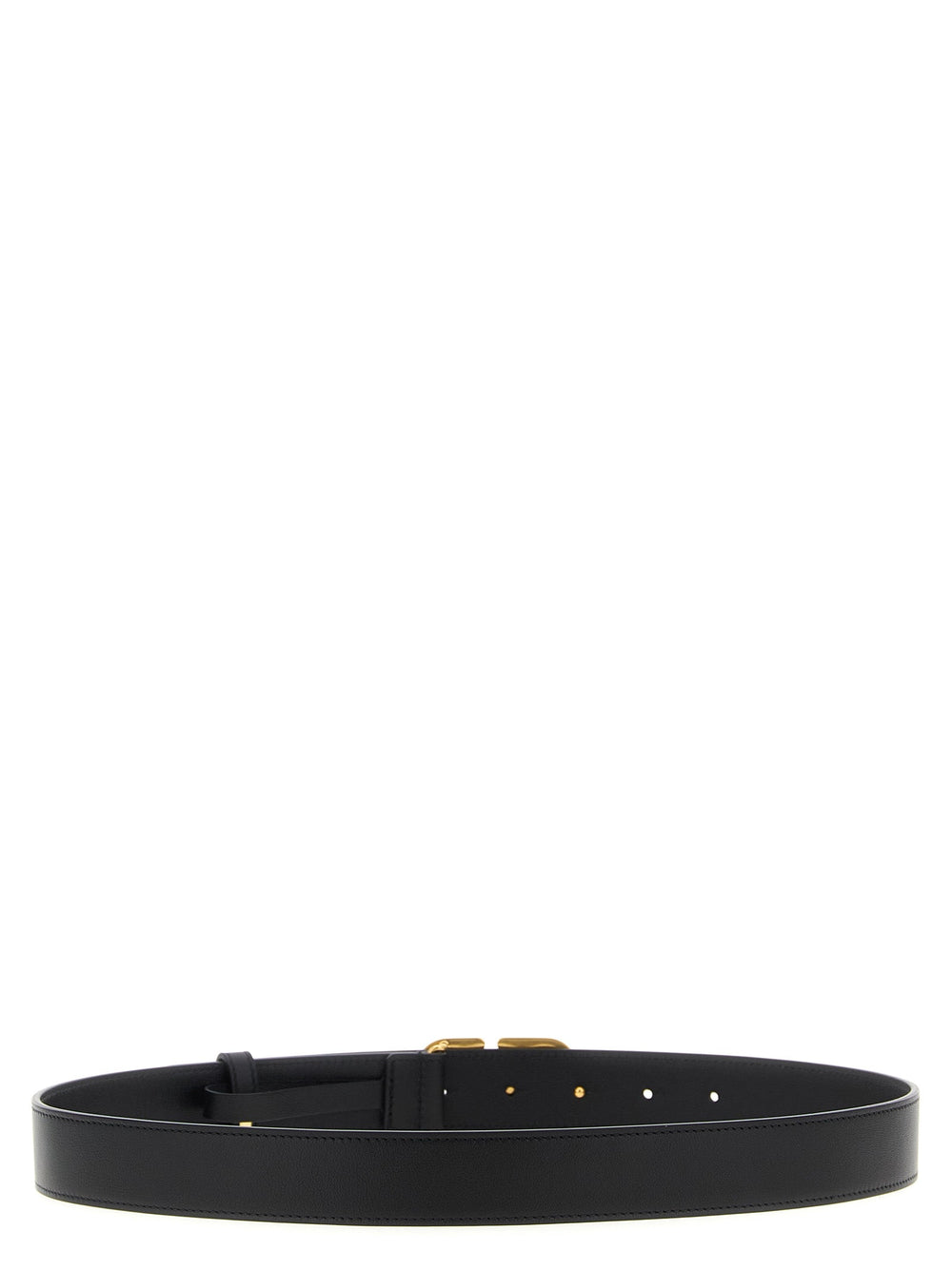 Women’s Valentino Garavani Black Calfskin Regular Belt