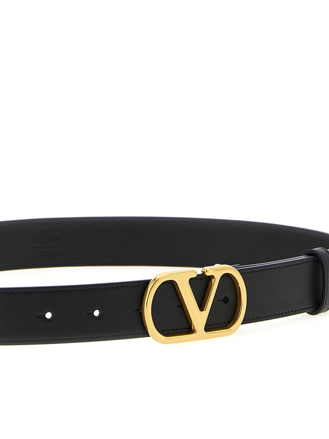Women’s Valentino Garavani Black Calfskin Regular Belt