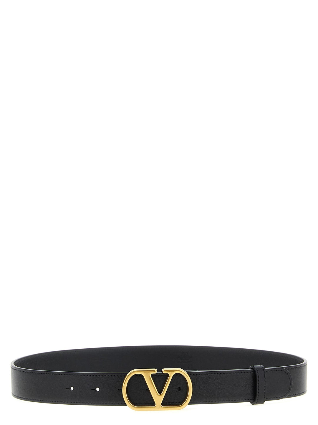 Women’s Valentino Garavani Black Calfskin Regular Belt