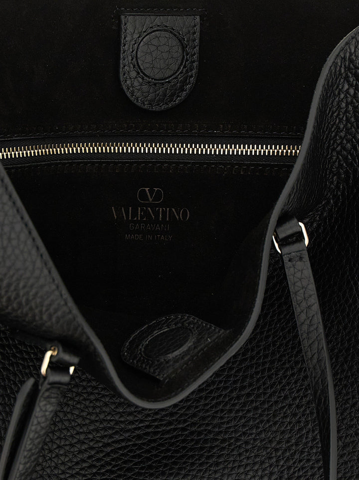 Women’s Valentino Garavani Black Calfskin Shoulder Bag