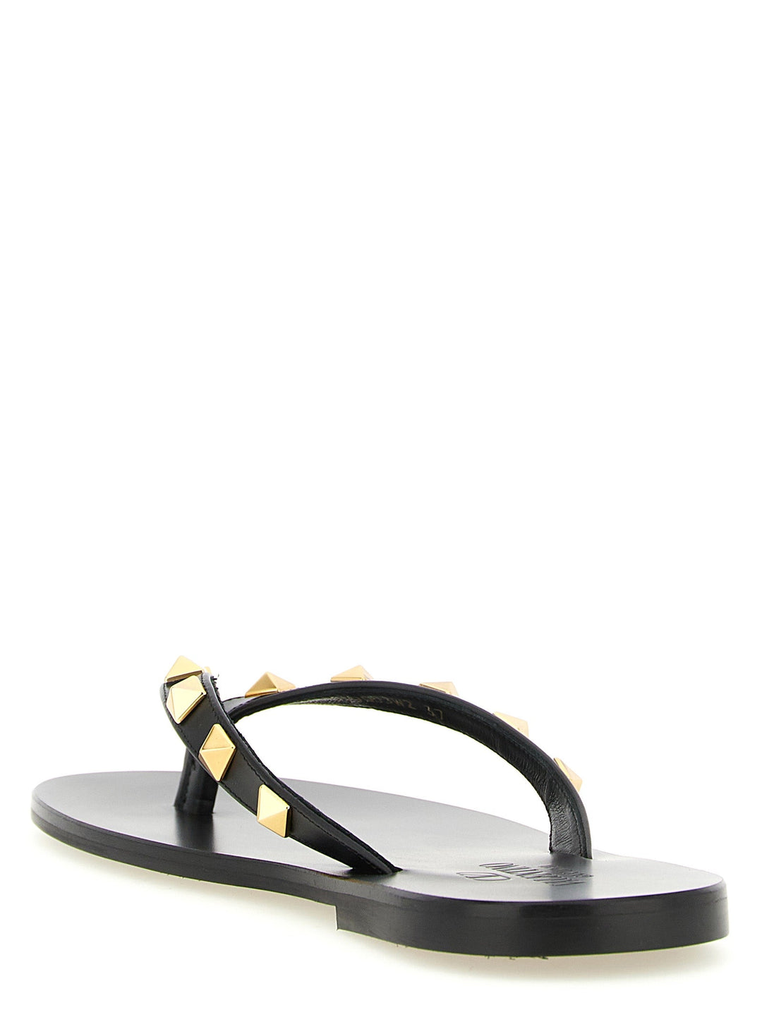 Women’s Valentino Garavani Black Calfskin Slides
