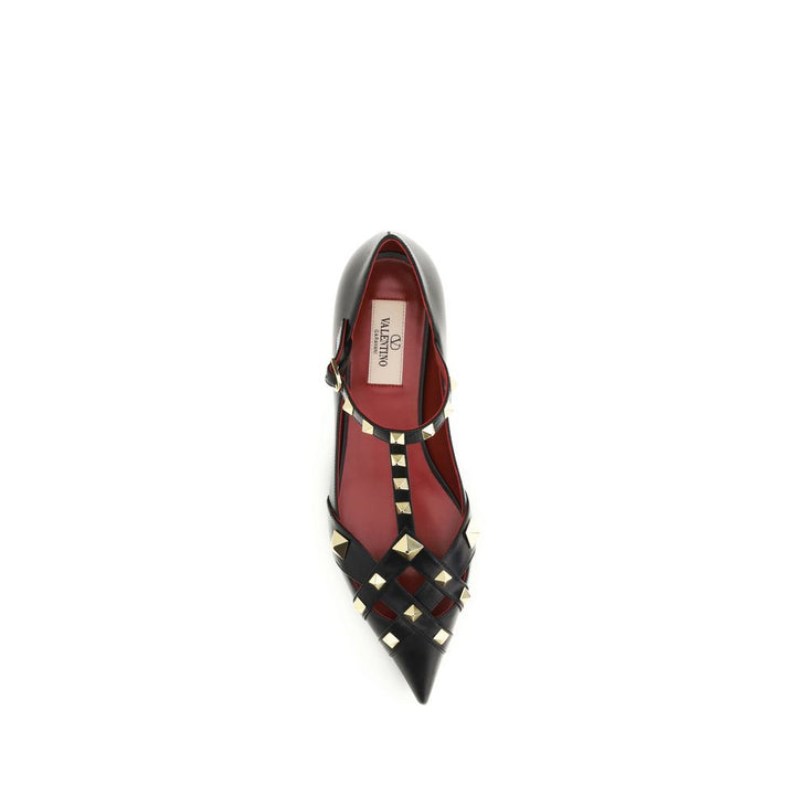 Women’s Valentino Garavani Black Goatskin Ballet Flats