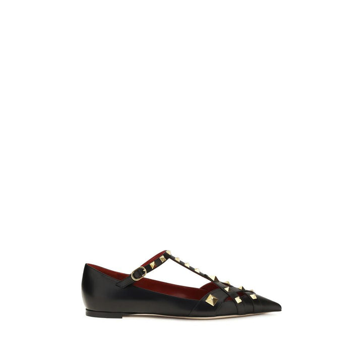 Women’s Valentino Garavani Black Goatskin Ballet Flats