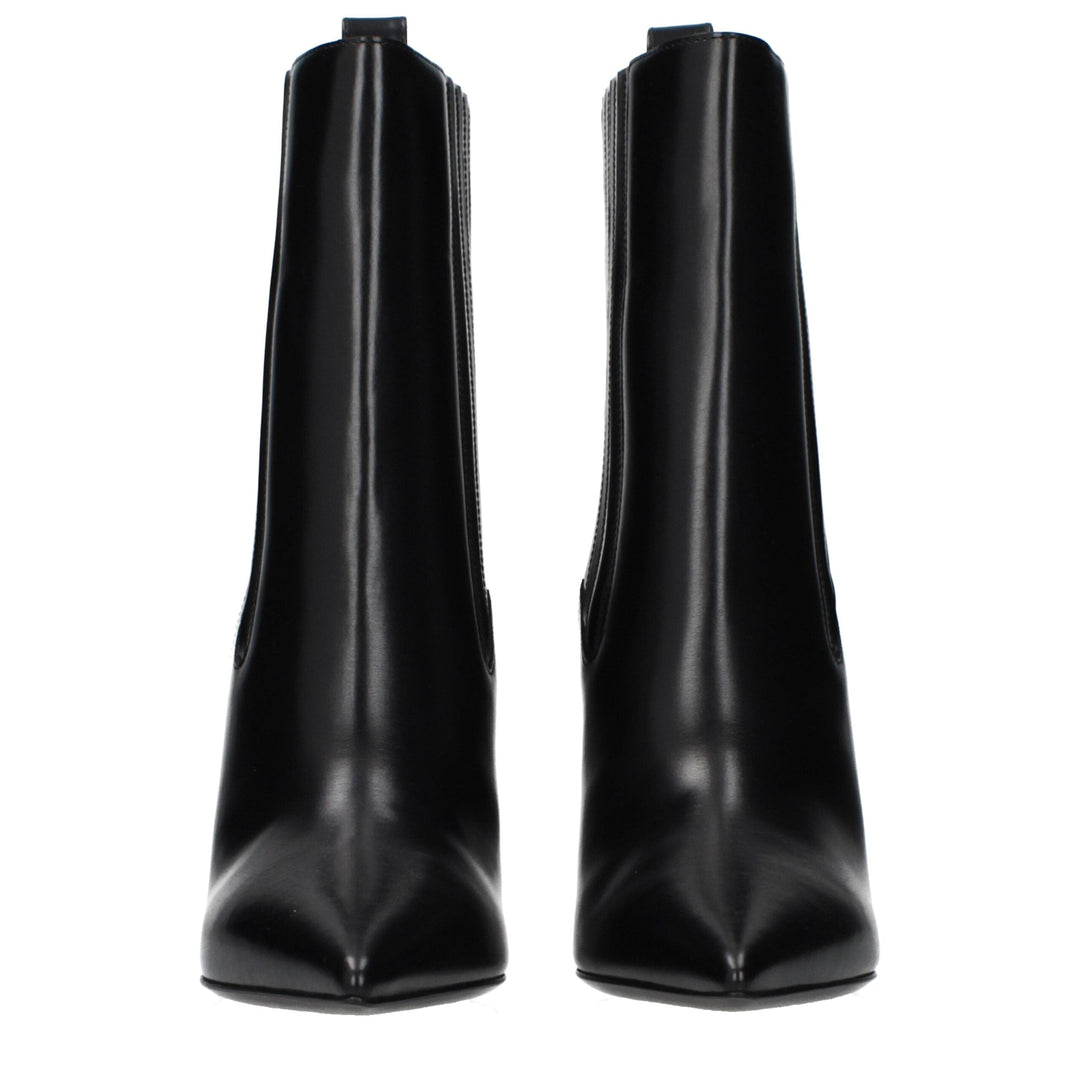 Women’s Valentino Garavani Black Leather Ankle Boots