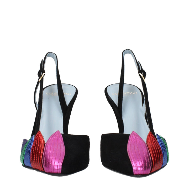 Women’s Valentino Garavani Black Leather High Heel Pumps