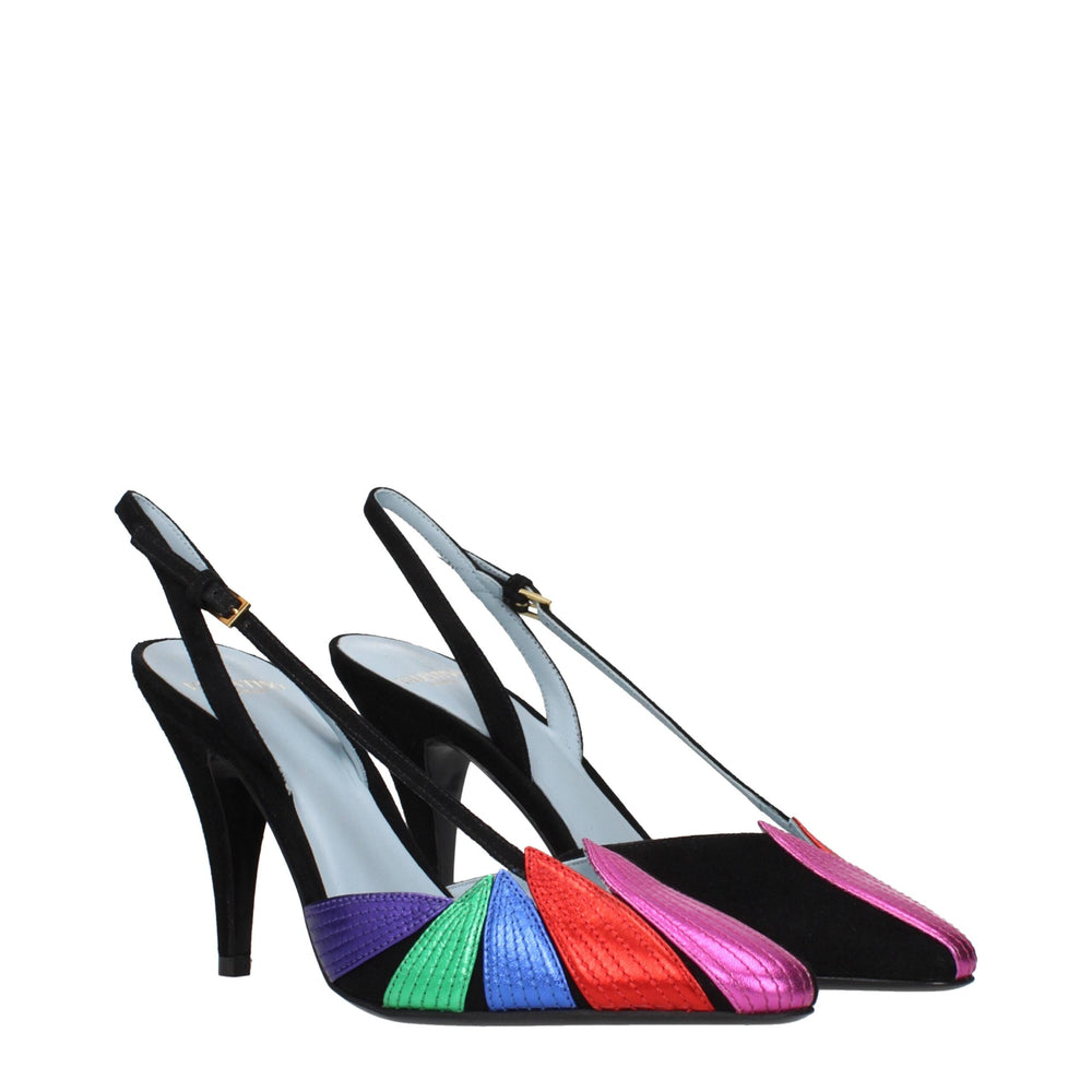 Women’s Valentino Garavani Black Leather High Heel Pumps