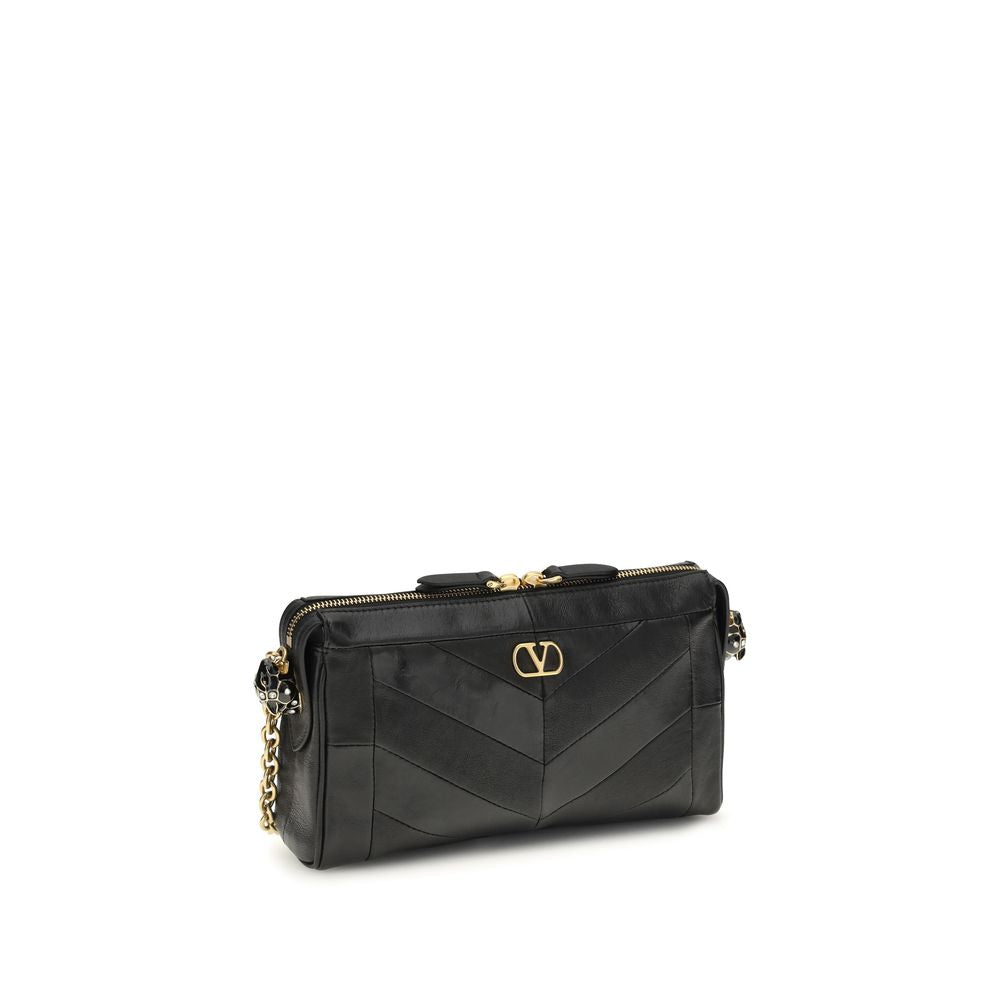 Women’s Valentino Garavani Black Napa Leather / Calf Bos Taurus Shoulder Bag