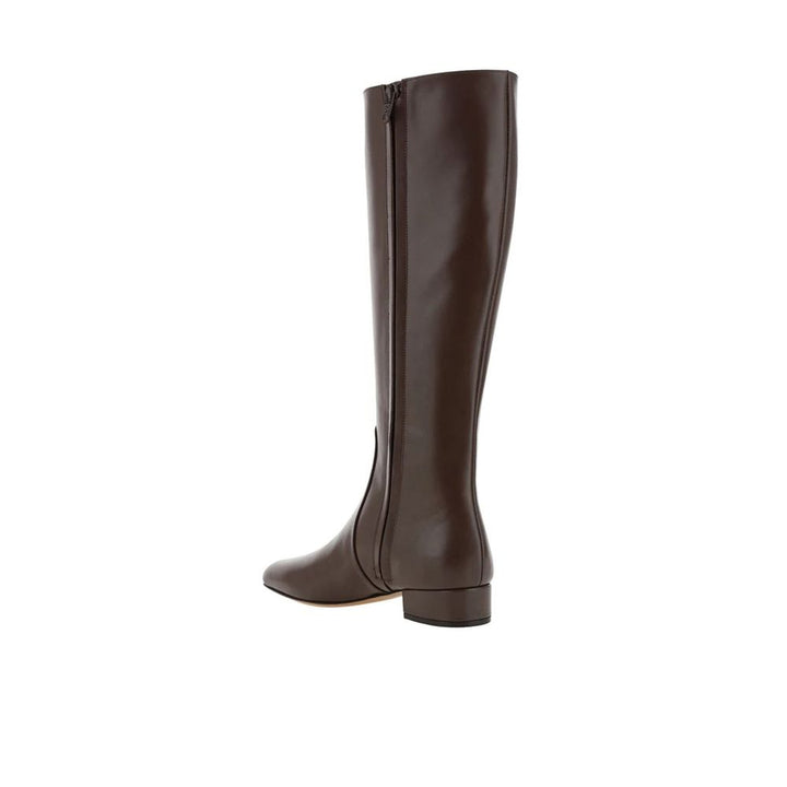 Women’s Valentino Garavani Brown Calfskin Flat Boots