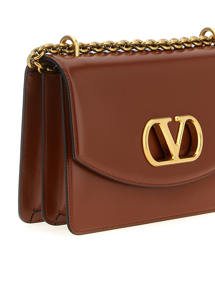 Women’s Valentino Garavani Brown Calfskin Shoulder Bag