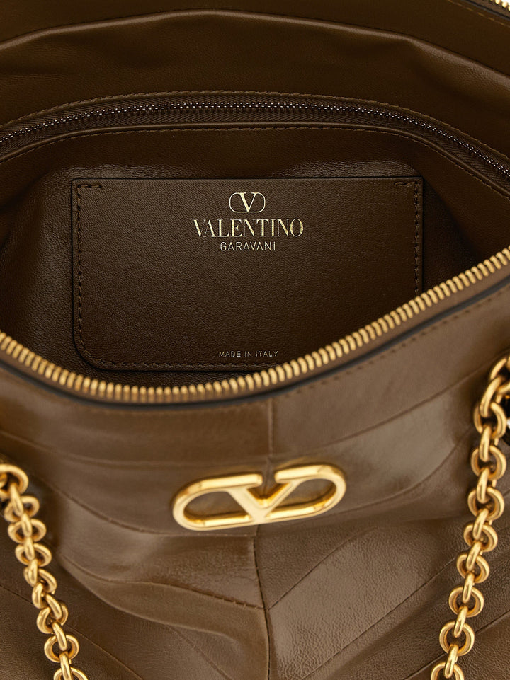 Women’s Valentino Garavani Brown Lamb Leather Shoulder Bag