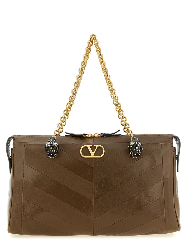 Women’s Valentino Garavani Brown Lamb Leather Shoulder Bag
