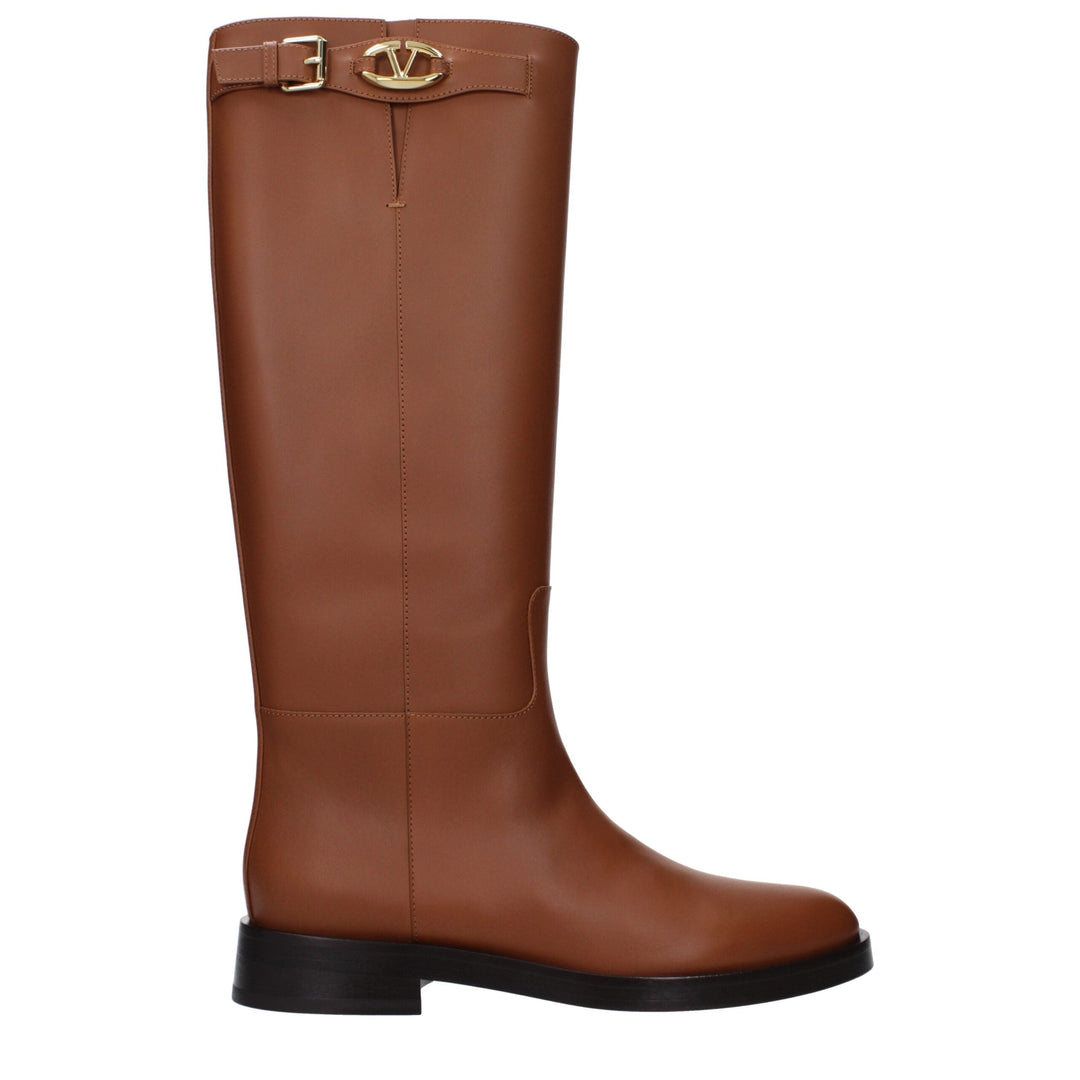 Women’s Valentino Garavani Brown Leather Boots