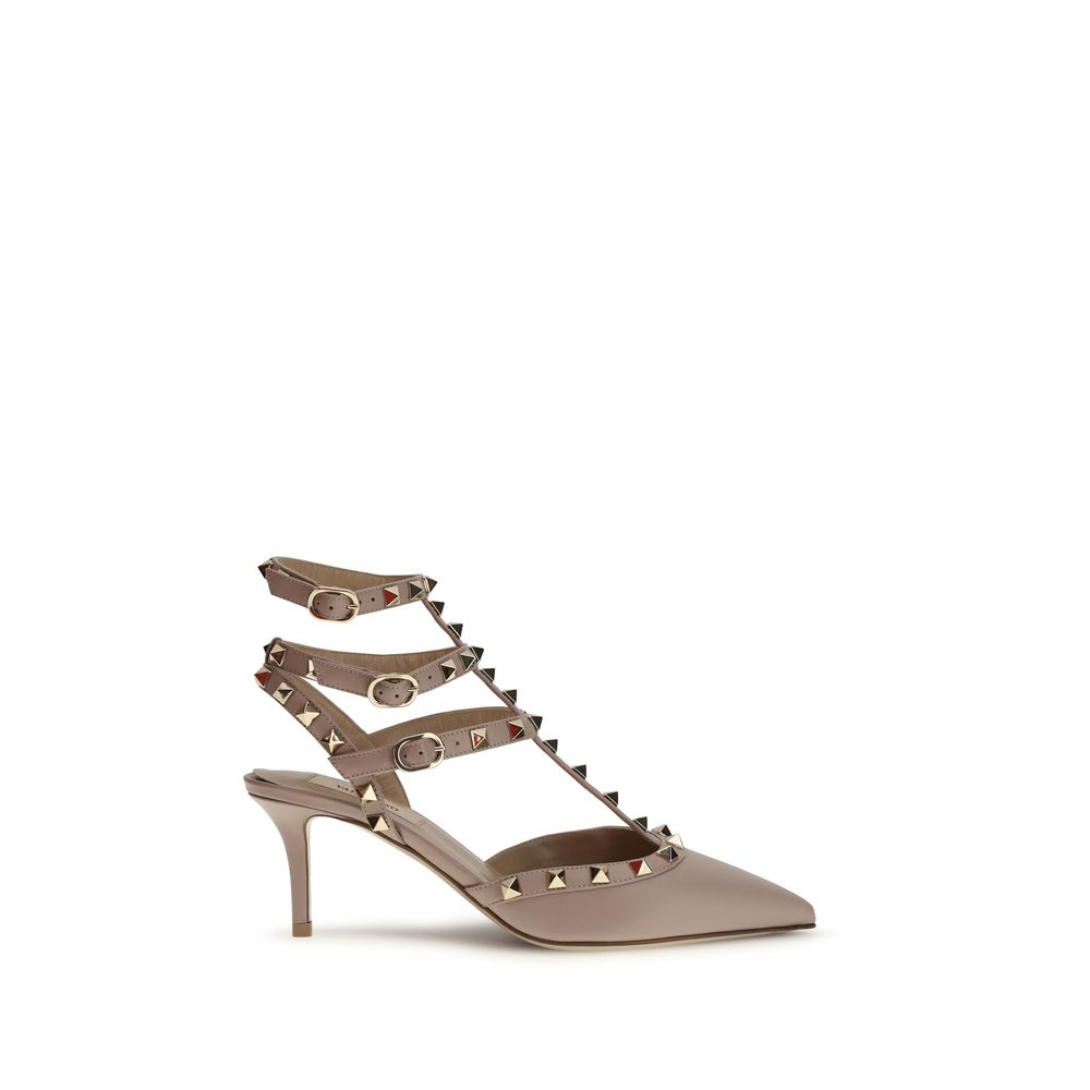 Women’s Valentino Garavani Multicolor Calf Leather Bos Taurus Mid Heel Pumps