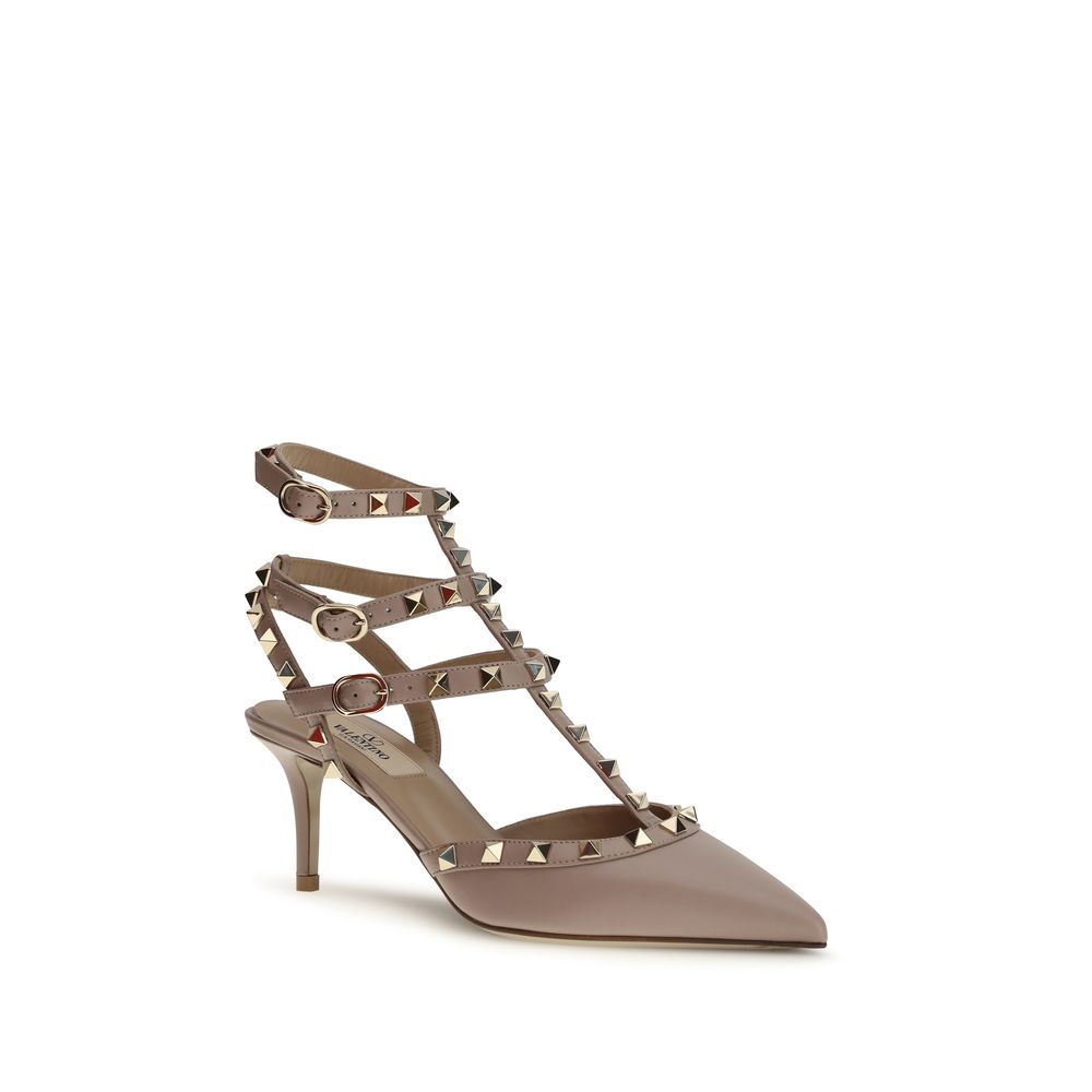 Women’s Valentino Garavani Multicolor Calf Leather Bos Taurus Mid Heel Pumps