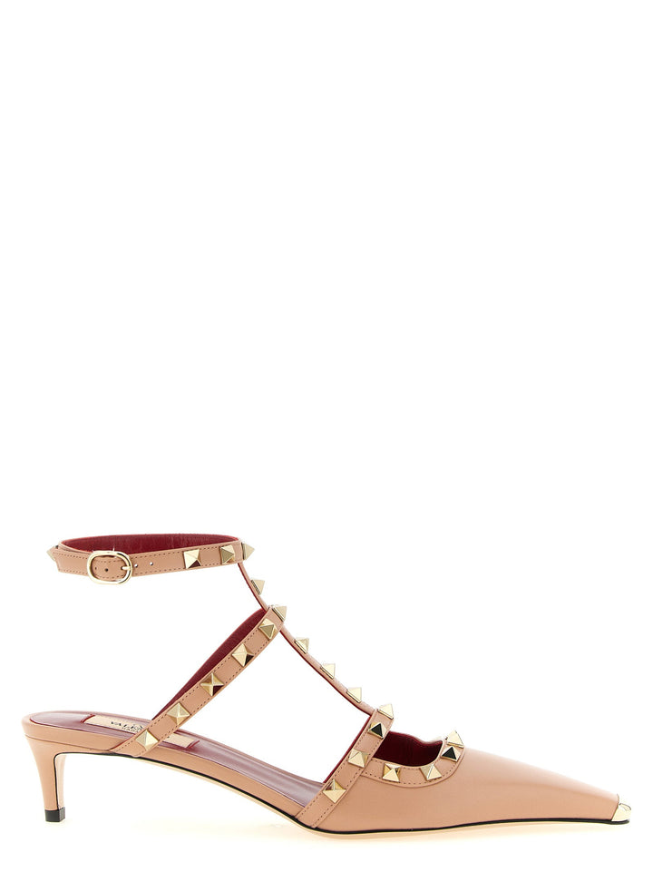 Women’s Valentino Garavani Multicolor Calfskin Mid Heel Pumps