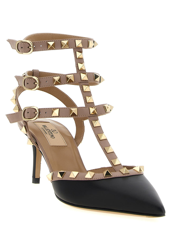 Women’s Valentino Garavani Multicolor Lamb Leather Mid Heel Pumps