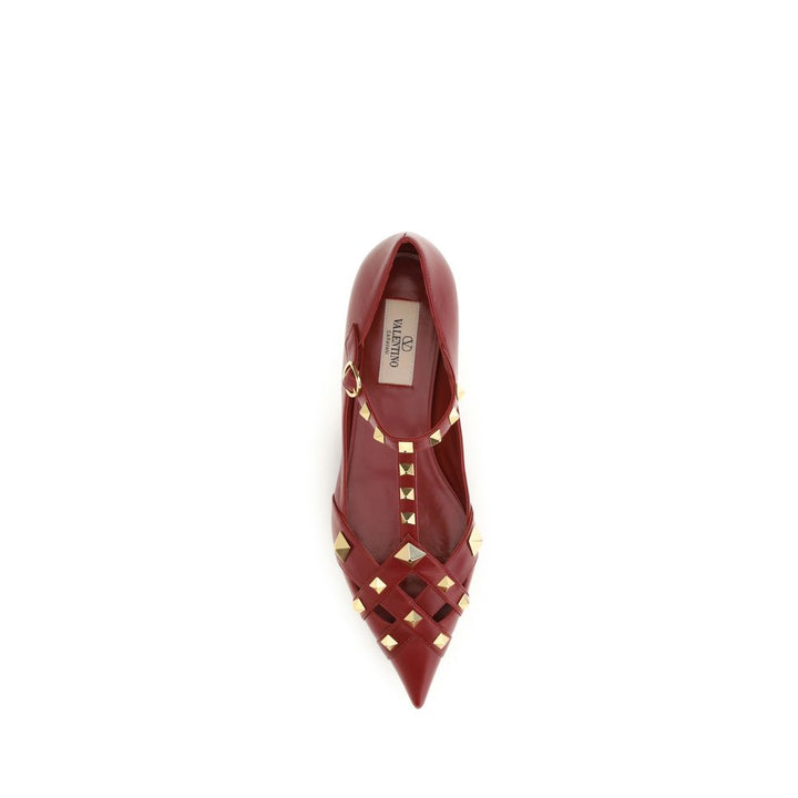 Women’s Valentino Garavani Red Goatskin Ballet Flats