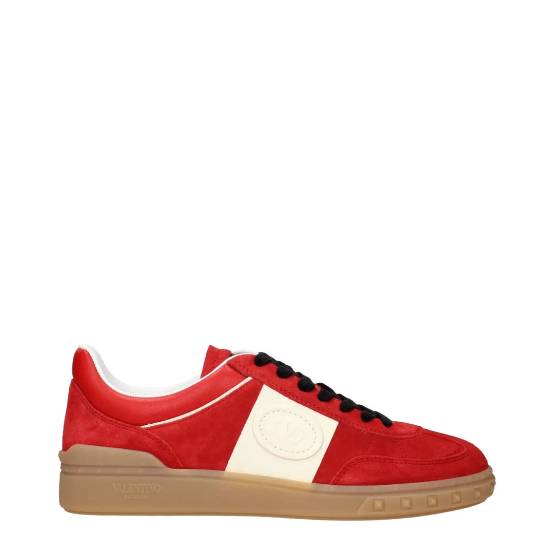 Women’s Valentino Garavani Red Leather Low Top Sneakers